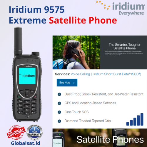 Iridium 9575 Extreme (Telepon Satelit) Alat Komunikasi Satelit Jarak Jauh - Gambar 2