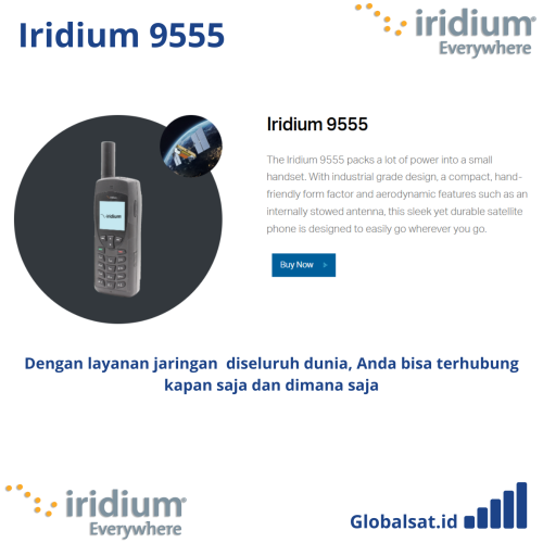 Iridium 9555 (Telepon Satelit) Alat Komunikasi Satelit Jarak Jauh - Gambar 3