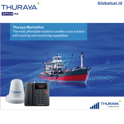 Thuraya MarineStar With Space42 Antenna (Telepon Satelit untuk Kapal) Jaringan Seluruh Indonesia - Gambar 2
