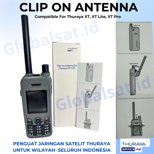 Thuraya Clip On Antenna (RHCP) Righ-Hand Circular Polarization [Antena Clip untuk Thuraya XT, XT Lite, XT Pro] - Gambar 3